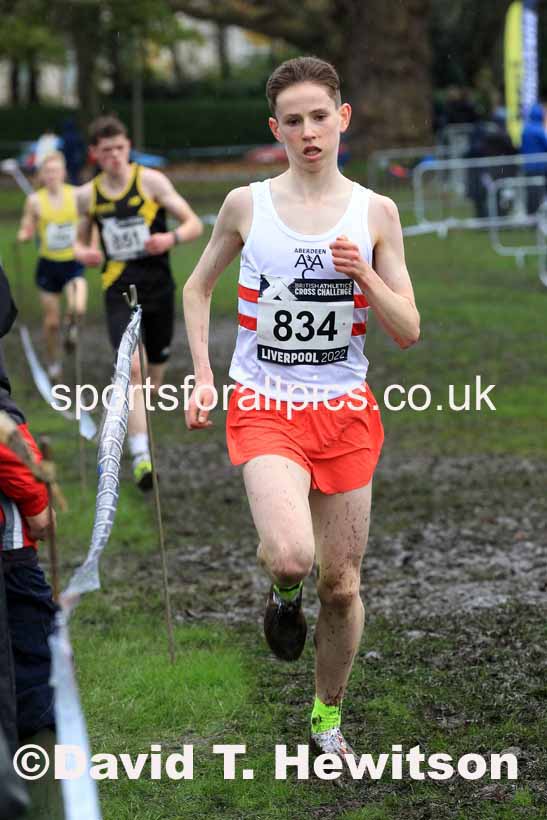 Mens Under-17s, 2022 British Athletics Cross Challenge, Sefton Park, Liverpool.  Photo: David T. Hewitson/Sports for All Pics